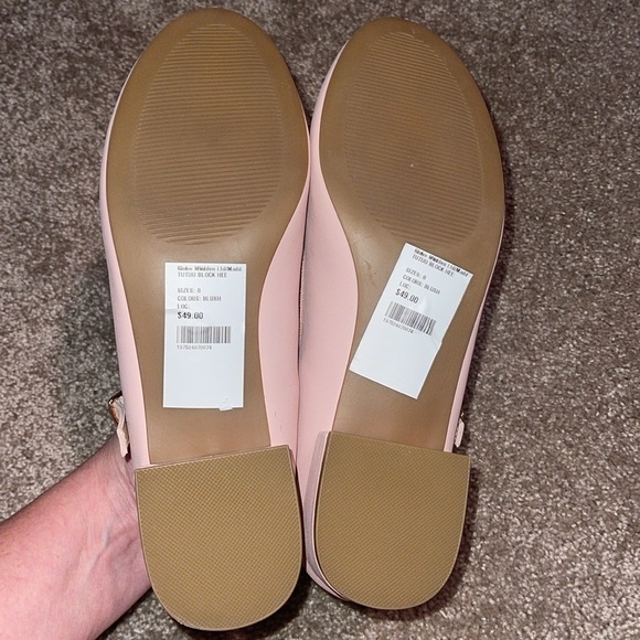 Steve Madden Girl Tutuu Block Heel Mary Janes Pink Block Heel - size 8 NWT - Picture 6 of 6